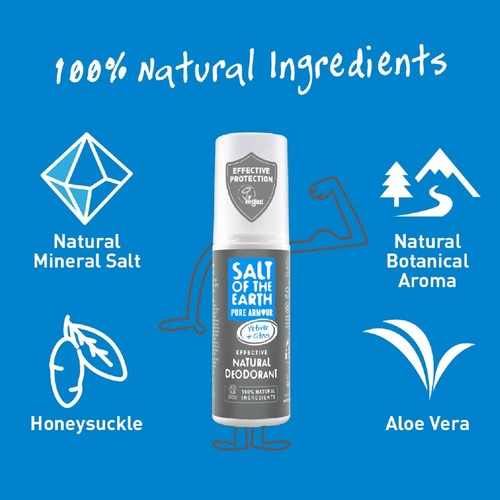 Salt of the Earth Vetiver & Citrus Natural Deodorant Spray 100ml thumbnail 4