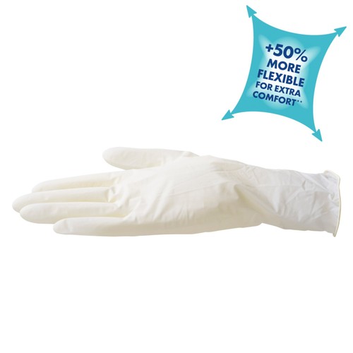 Spontex Comfortable Latex Disposable Gloves Multipurpose Cleaning thumbnail 4