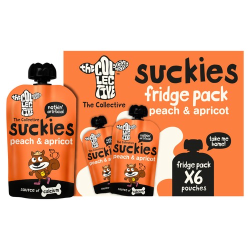 The Collective Kids Peach & Apricot Suckies Yoghurt  Multipack