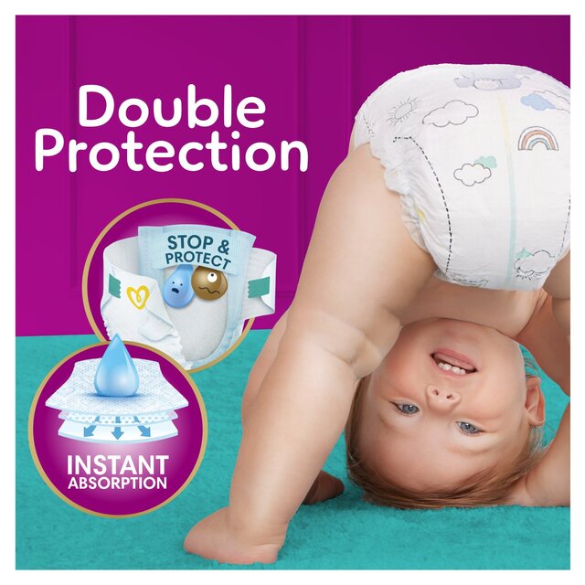 Pampers Premium Protection Nappies, Size 4 (9-14kg) Jumbo+ Pack thumbnail 2