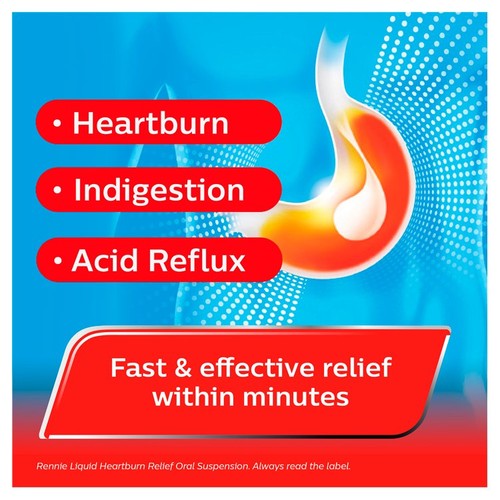 Rennie Liquid Heartburn Relief Oral Suspension thumbnail 4