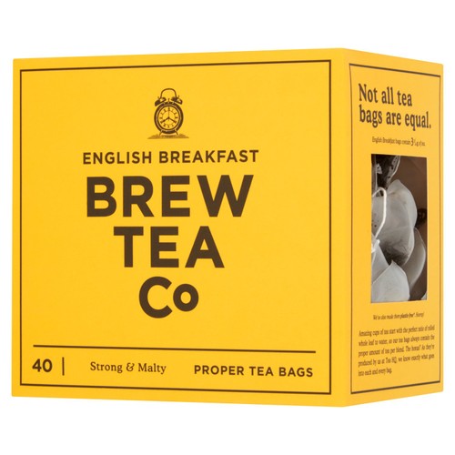 Brew Tea Co English Breakfast Tea Bags