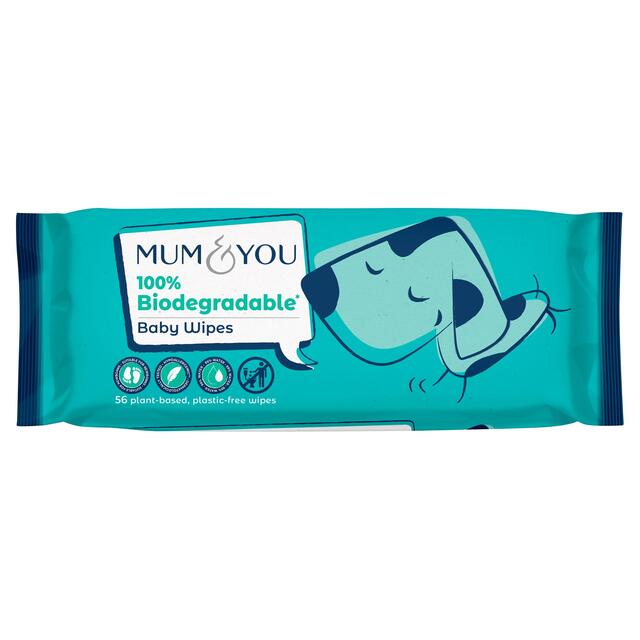 Mum & You 100% Biodegradable Baby Wipes, Multipack thumbnail 3