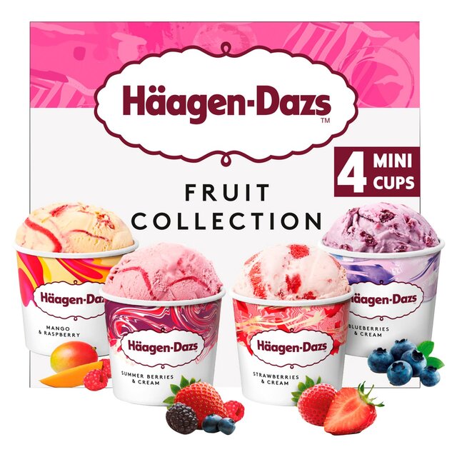 Haagen-Dazs Fruit Collection Mini Cups Ice Cream