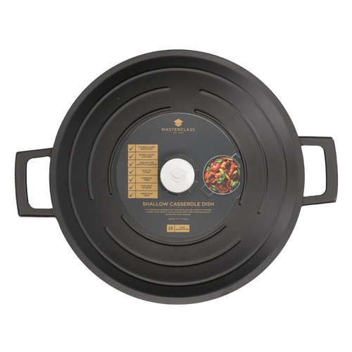 MasterClass Cast Aluminium Shallow Casserole Dish, 28cm/4L thumbnail 3