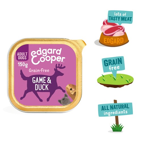Edgard & Cooper Adult Grain Free Wet Dog Food with Game & Duck thumbnail 3