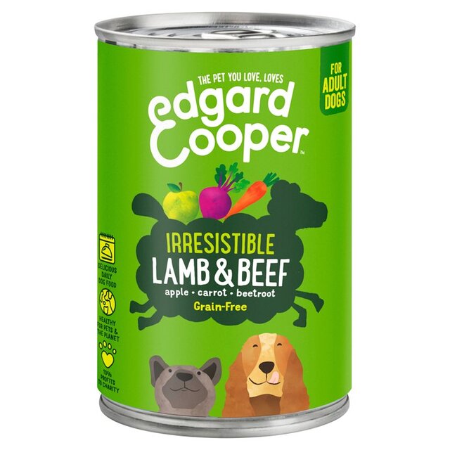Edgard & Cooper Adult Grain Free Wet Dog Food with Lamb & Beef