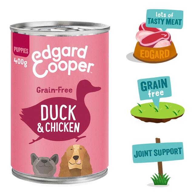 Edgard & Cooper Puppy Grain Free Wet Dog Food with Duck & Chicken thumbnail 2