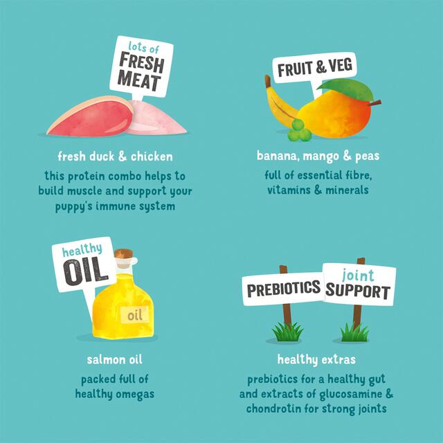 Edgard & Cooper Puppy Grain Free Wet Dog Food with Duck & Chicken thumbnail 4