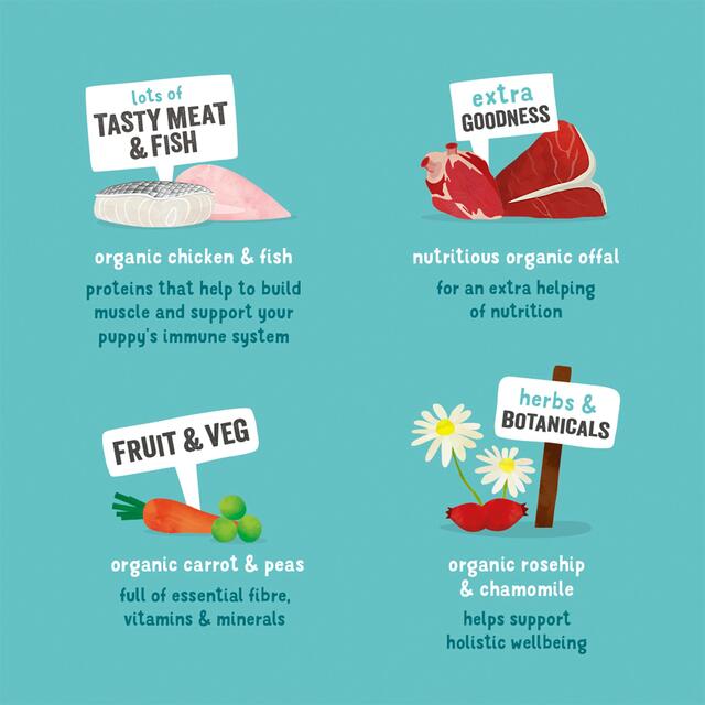 Edgard & Cooper Puppy Grain Free Wet Dog Food with Organic Chicken & Fish thumbnail 4