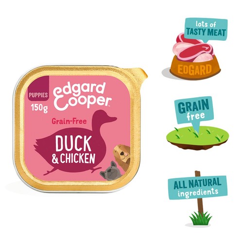 Edgard & Cooper Puppy Grain Free Wet Dog Food with Duck & Chicken thumbnail 3