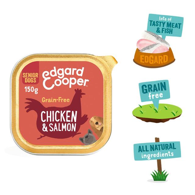 Edgard & Cooper Senior Grain Free Wet Dog Food with Chicken & Salmon thumbnail 2