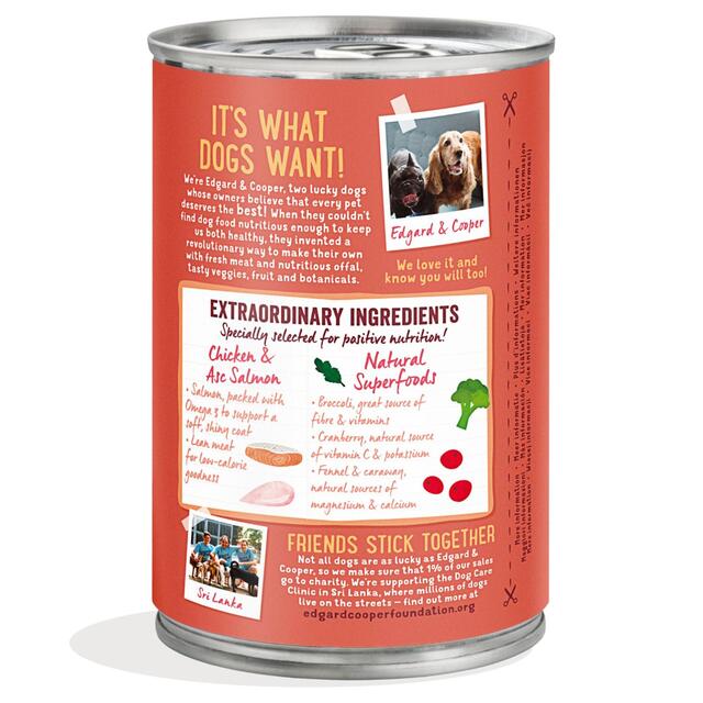 Edgard & Cooper Senior Grain Free Wet Dog Food with Chicken & Salmon thumbnail 2