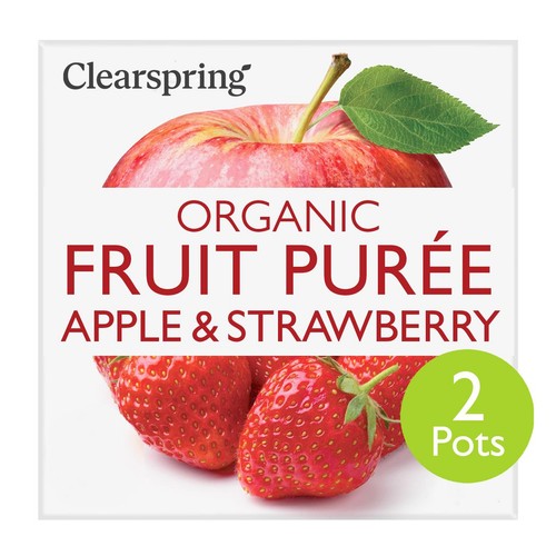 Clearspring Organic Apple & Strawberry Puree