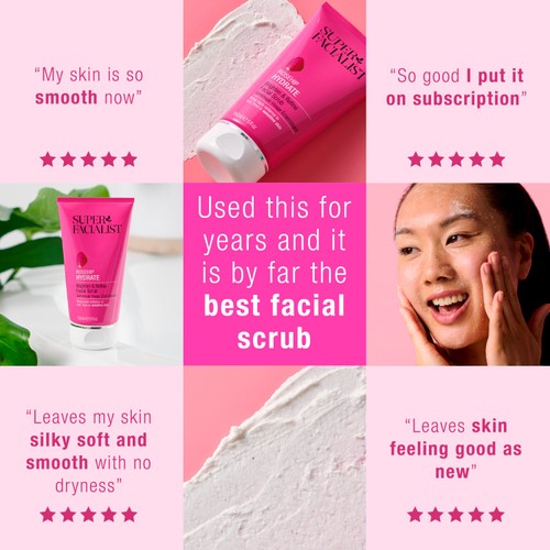 Super Facialist Rose Facial Exfoliating Scrub thumbnail 7