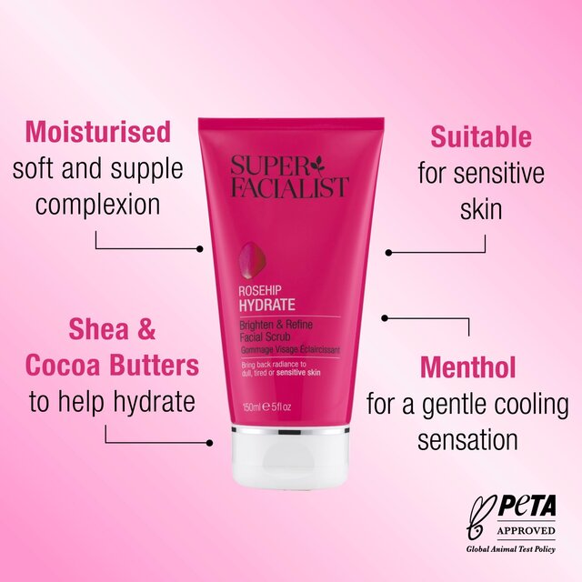 Super Facialist Rose Facial Exfoliating Scrub thumbnail 6