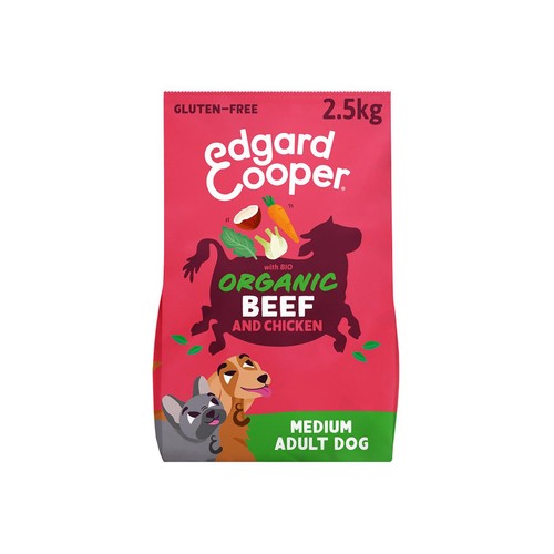 Edgard & Cooper Gluten Free Dry Dog Food Organic Beef & Free-Range Chicken
