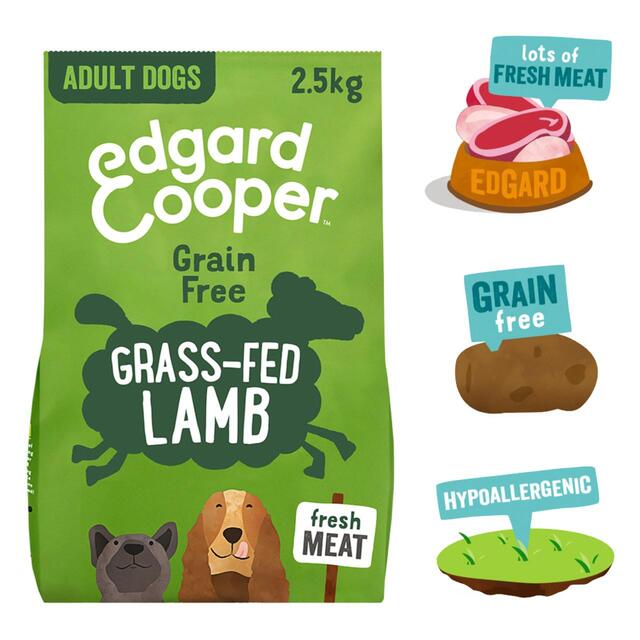 Edgard & Cooper Adult Grain Free Dry Dog Food with Fresh Grass-Fed Lamb thumbnail 2