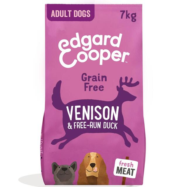 Edgard & Cooper Adult Grain Free Dry Dog Food with Venison & Free-Run Duck