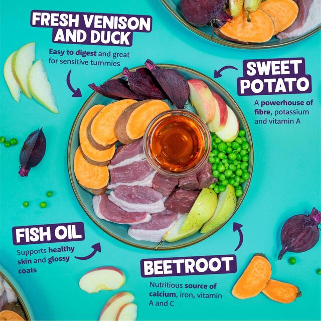 Edgard & Cooper Adult Grain Free Dry Dog Food with Venison & Free-Run Duck thumbnail 3