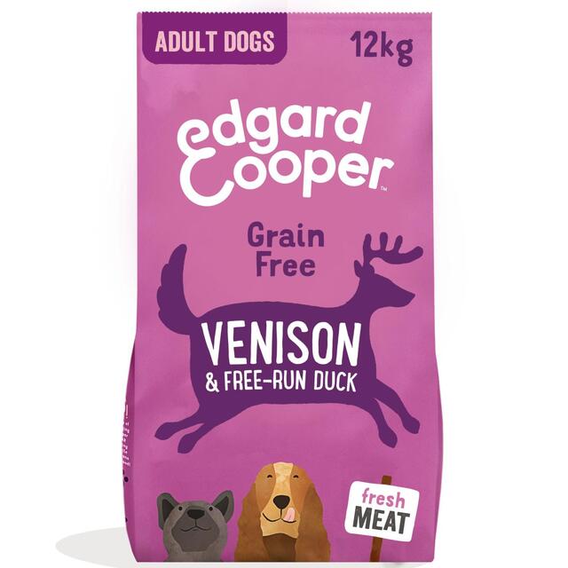 Edgard & Cooper Adult Grain Free Dry Dog Food with Venison & Free-Run Duck