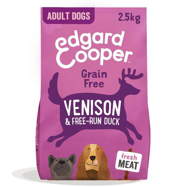 Edgard & Cooper Adult Grain Free Dry Dog Food with Venison & Free-Run Duck