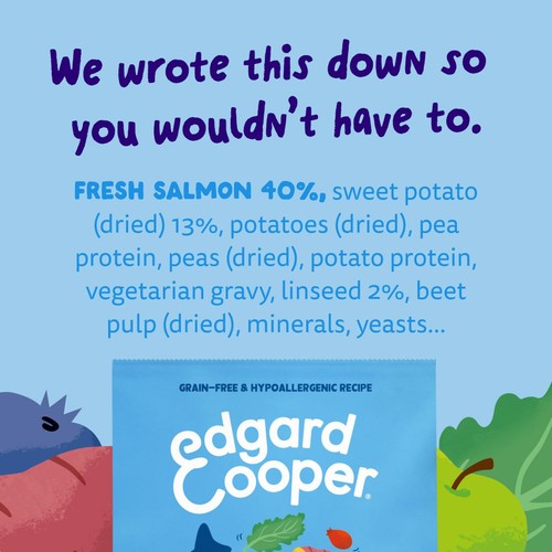 Edgard & Cooper Adult Grain Free Dry Dog Food with Fresh Norwegian Salmon thumbnail 7