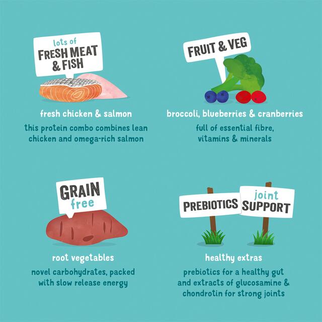 Edgard & Cooper Senior Grain Free Dry Dog Food Free-Run Chicken & Salmon thumbnail 4