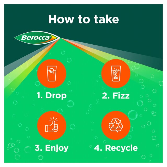 Berocca Blackcurrant Energy Vitamin Effervescent Tablets thumbnail 5