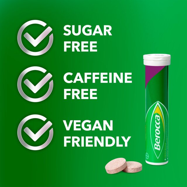 Berocca Blackcurrant Energy Vitamin Effervescent Tablets thumbnail 6