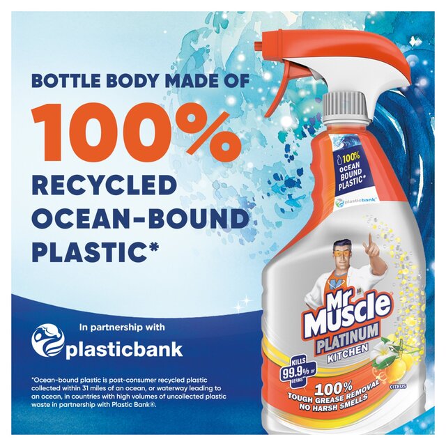 Mr Muscle Platinum Antibacterial Kitchen Spray Citrus thumbnail 2