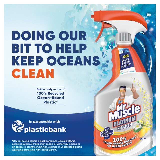 Mr Muscle Platinum Antibacterial Kitchen Spray Citrus thumbnail 7