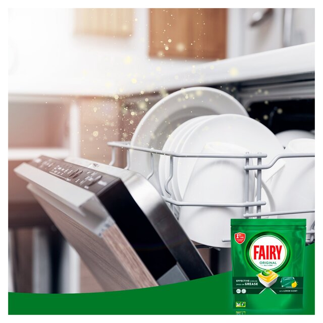 Fairy Original All In One Dishwasher Tablets Lemon thumbnail 8