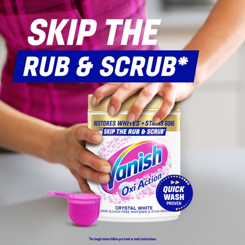 Vanish Oxi Action Fabric Stain Remover Powder Whites  thumbnail 6
