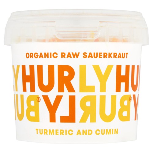 Hurly Burly Turmeric and Cumin Organic Raw Sauerkraut
