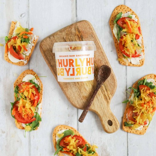 Hurly Burly Turmeric and Cumin Organic Raw Sauerkraut thumbnail 3