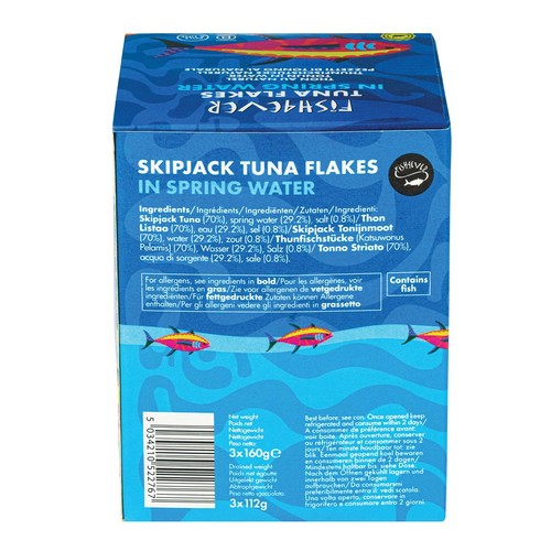 Fish 4 Ever Azores Skipjack Tuna Flakes in Spring Water thumbnail 2