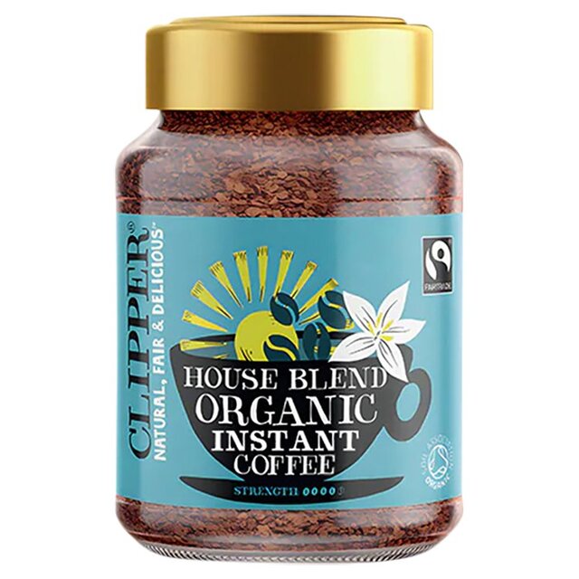 Clipper Fairtrade Organic House Blend Instant Coffee