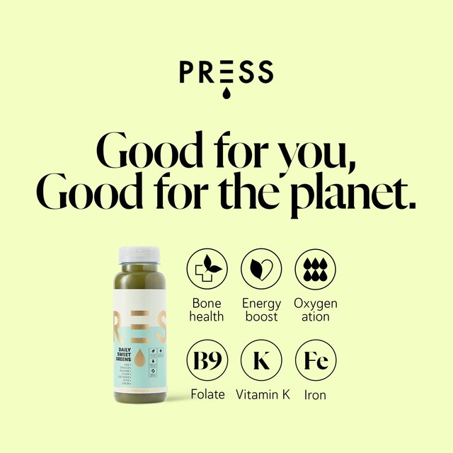 PRESS Daily Sweet Greens Raw Cold Pressed Juice thumbnail 3