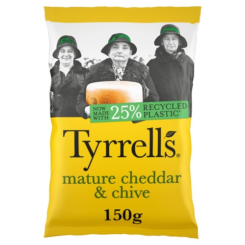 Tyrrells Mature Cheddar & Chive Sharing Crisps