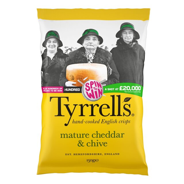 Tyrrells Mature Cheddar & Chive Sharing Crisps thumbnail 2
