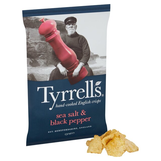 Tyrrells Sea Salt & Black Pepper Sharing Crisps thumbnail 2