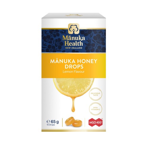 Manuka Health MGO 400+ Manuka Honey Lozenge Drops with Lemon  thumbnail 2