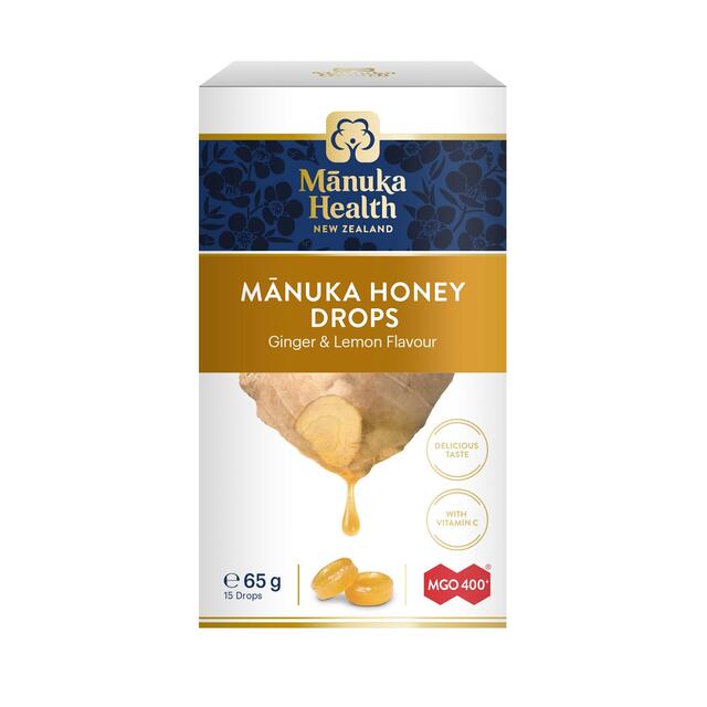Manuka Health MGO 400+ Manuka Honey Lozenge Drops with Lemon
