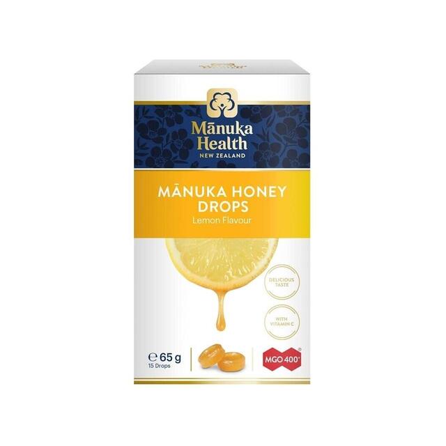Manuka Health MGO 400+ Manuka Honey Lozenge Drops with Lemon