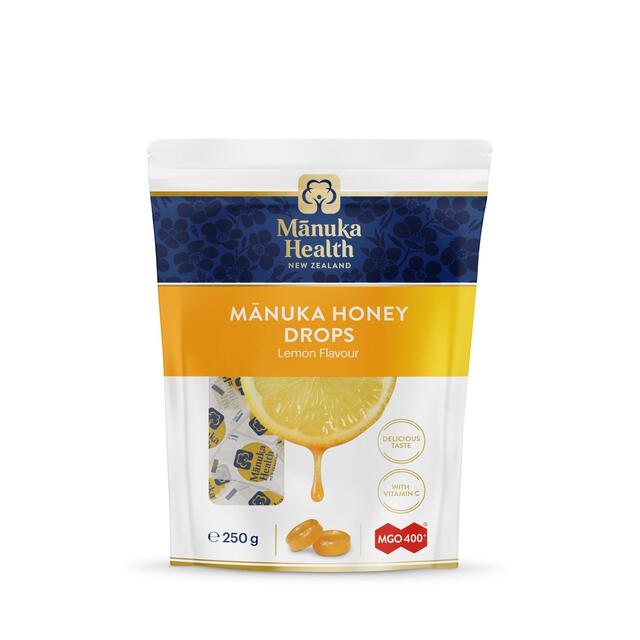 Manuka Health MGO 400+ Manuka Honey Lozenge Drops with Lemon Family Pack