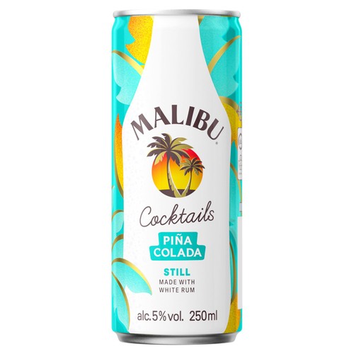 Malibu Pina Colada Cocktail Pre-Mixed Can