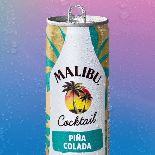 Malibu Pina Colada Cocktail Pre-Mixed Can thumbnail 3