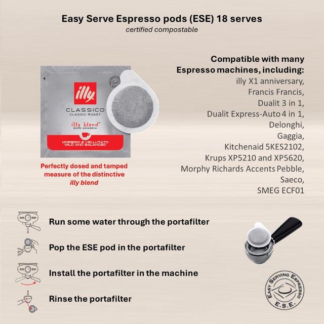 illy Classico Easy Serve Espresso pods (ESE) thumbnail 3