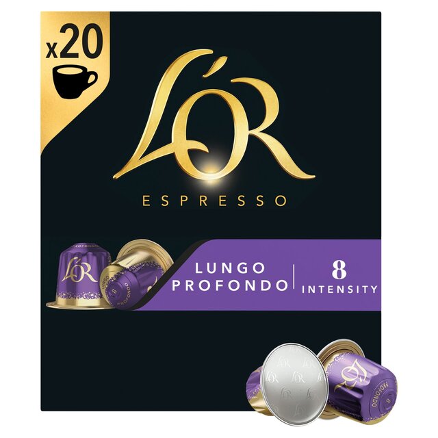 L'OR Lungo Profondo Coffee Pods x20 Intensity 8